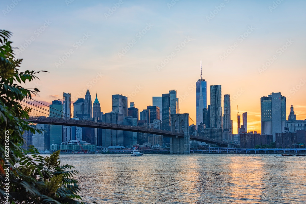 Naklejka premium The skyline of New York City, United States