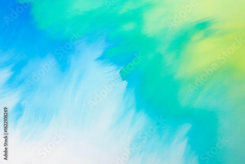 Abstract blue and green watercolor blend teal