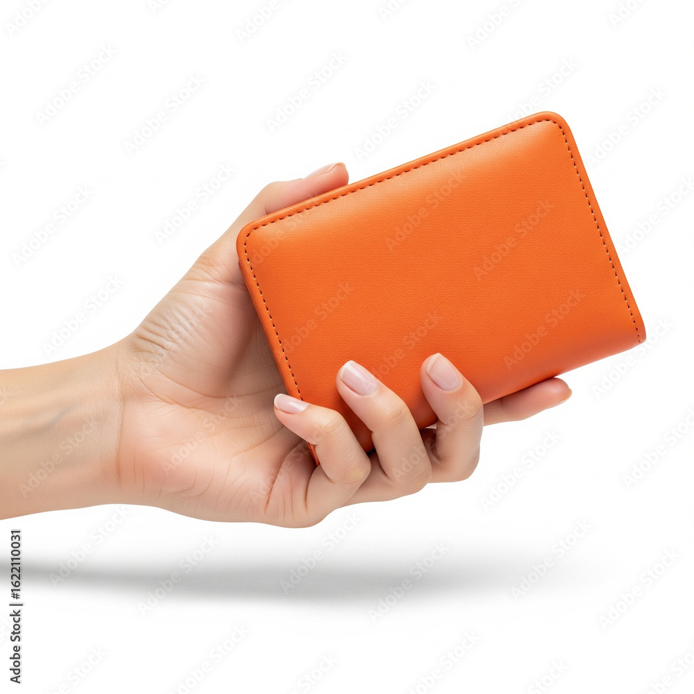 Obraz premium hand holding wallet with credit cards