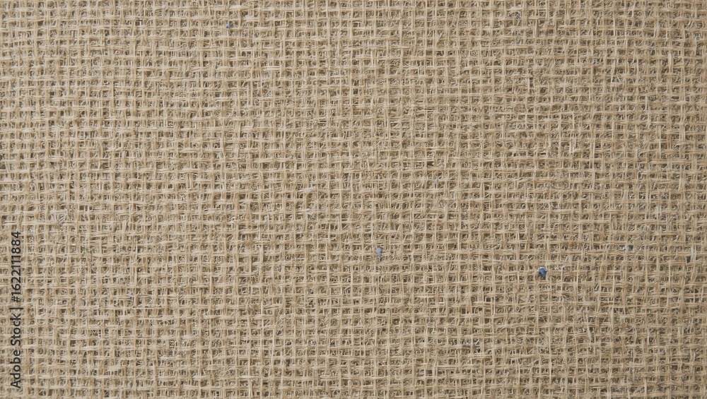 Fototapeta premium A close-up view of a natural burlap texture, showcasing its rugged fibers and earthy tones for versatile design use.