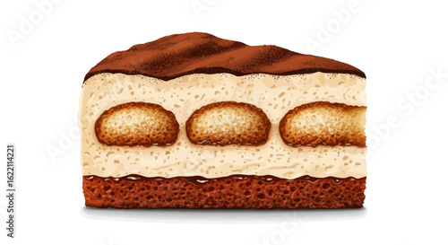 cake isolated on white background