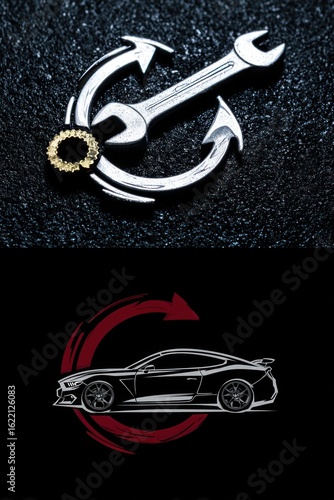 Automotive repair graphic design
