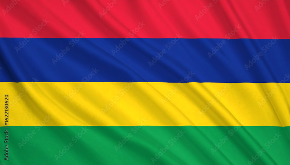 Fototapeta premium flag of Mauritius