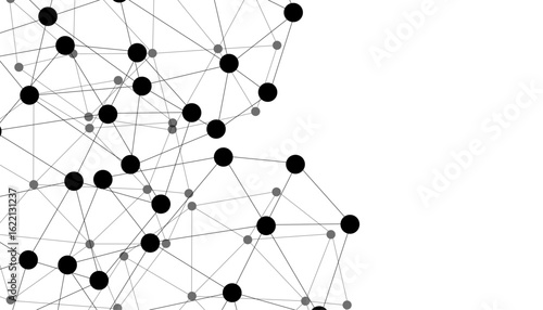 Abstract technology dot and line connection digital hi tech design concept background. Space for text. Vector illustration