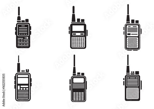 Walkie Talkie Vector Set
