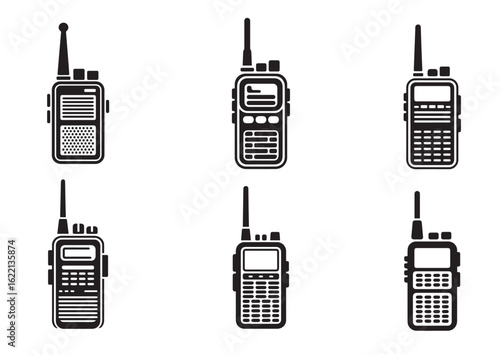 Walkie Talkie Vector Set