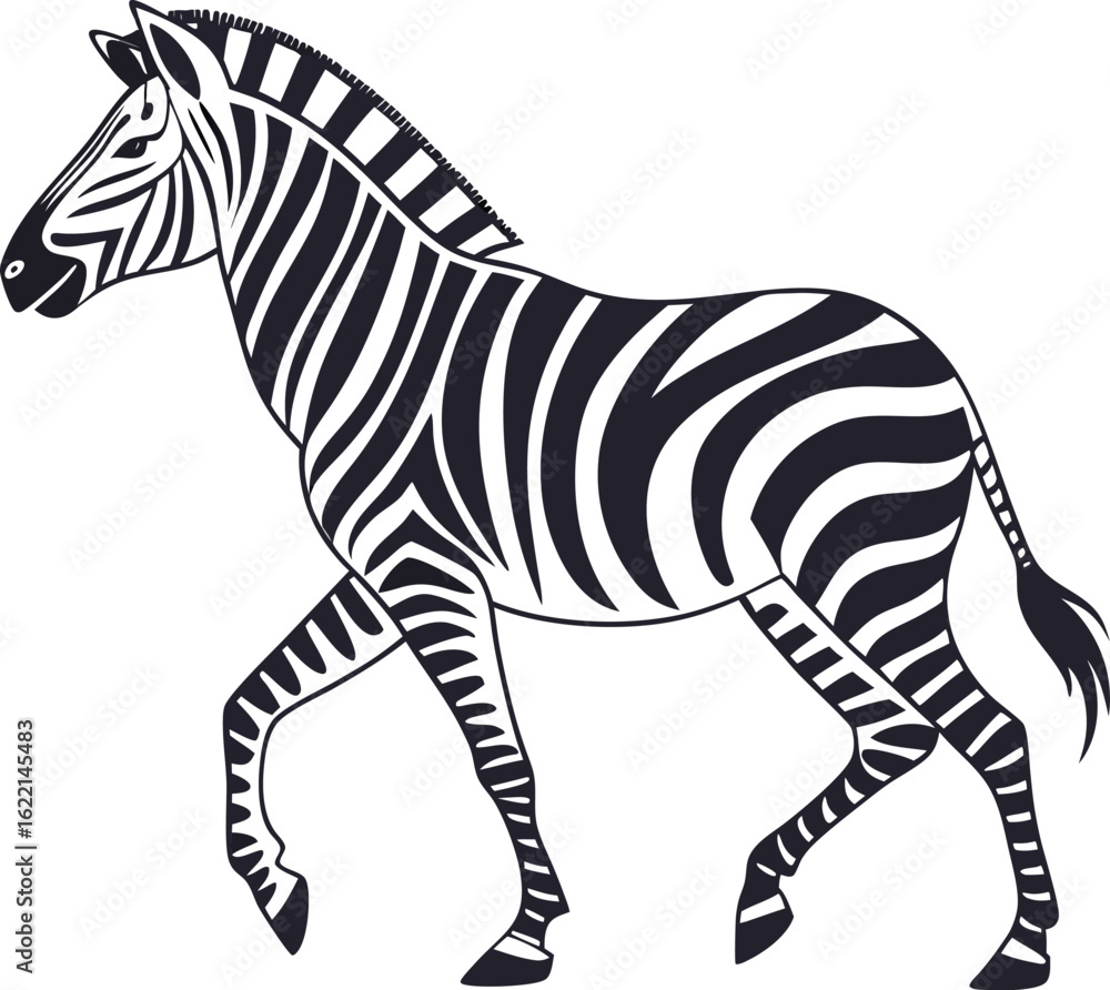 Fototapeta premium zebra vector illustration