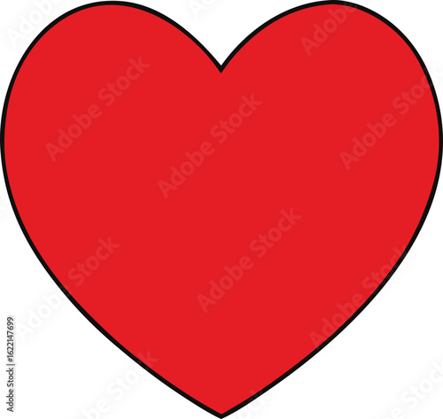 Simple red heart shape isolated on transparent background Free Download Simple red heart shape isolated on transparent background - GFXLoad