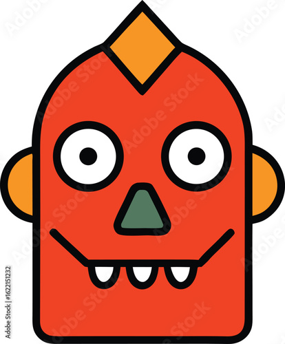 voodoo mask icon on transparent background