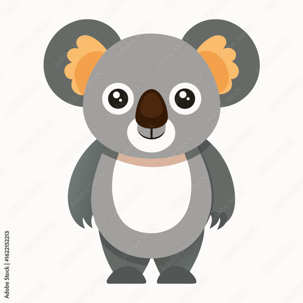 Obraz premium Modern Koala Vector on White