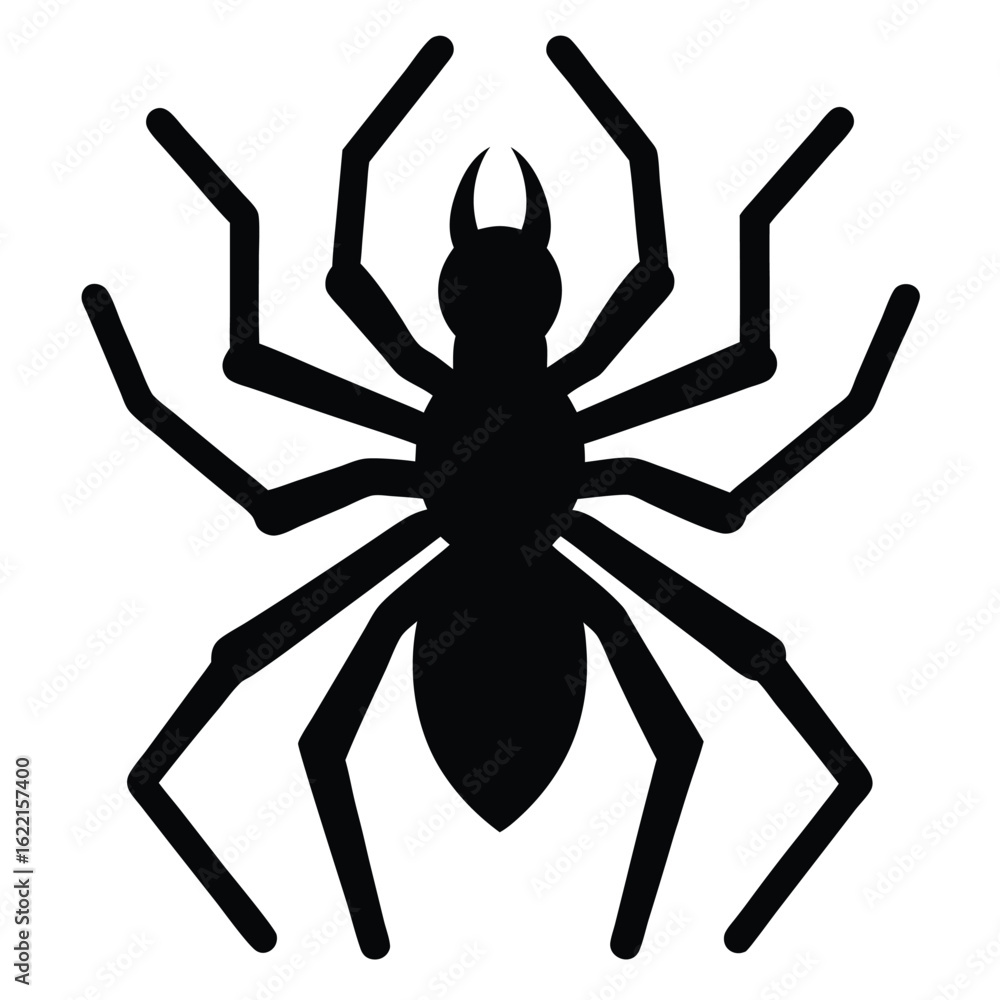 Obraz premium Solid color Trapdoor spider animal vector design