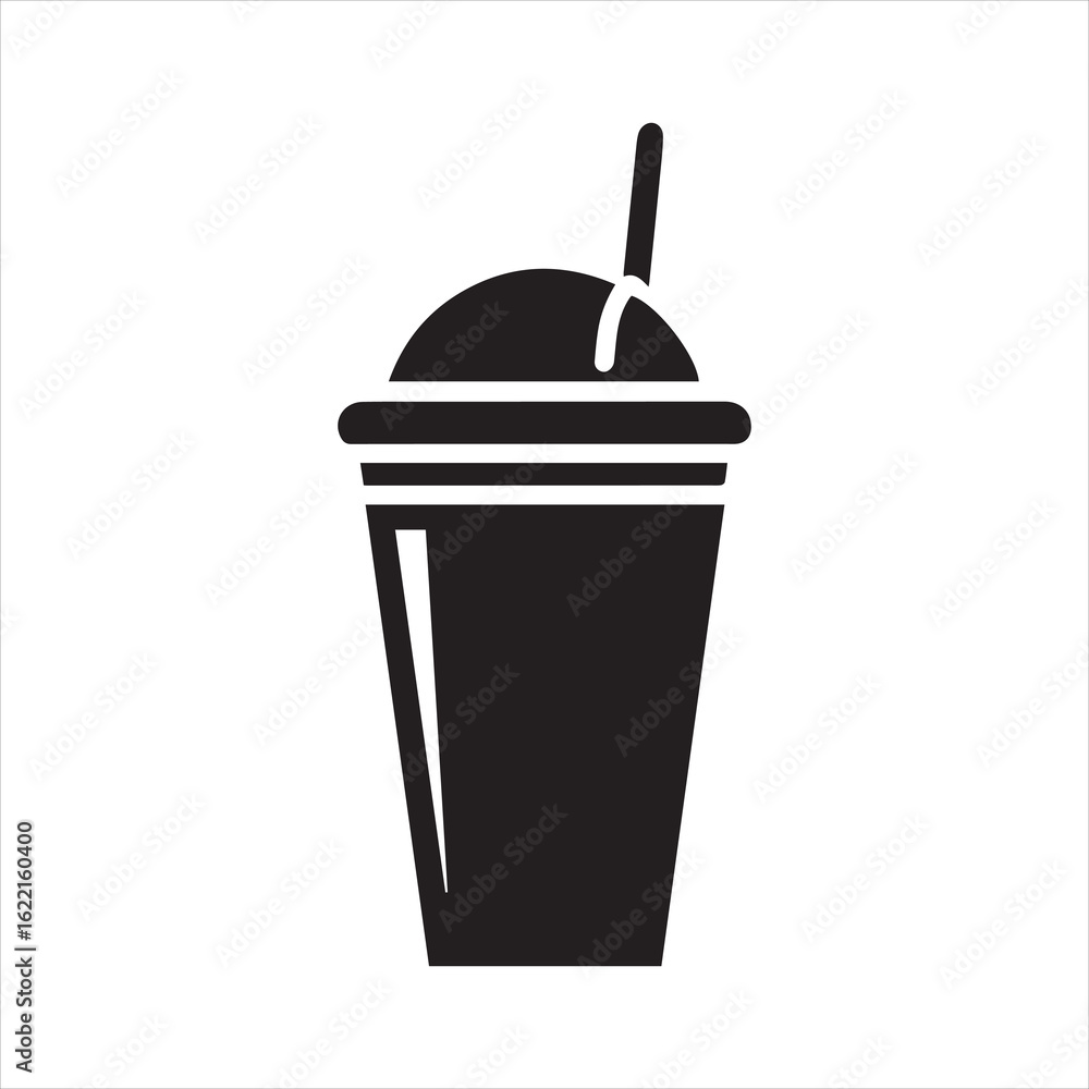 Slushie Cup Icon Vector Illustration Slushie Cup Icon Vector Illustration
