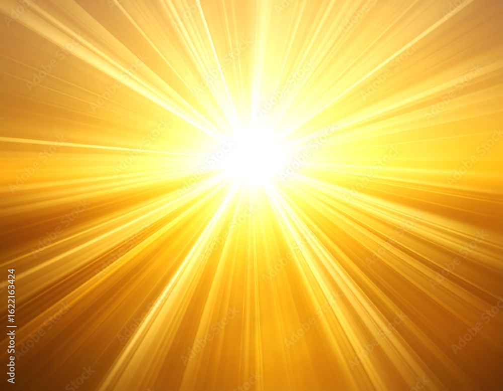 Obraz premium Radiating golden light