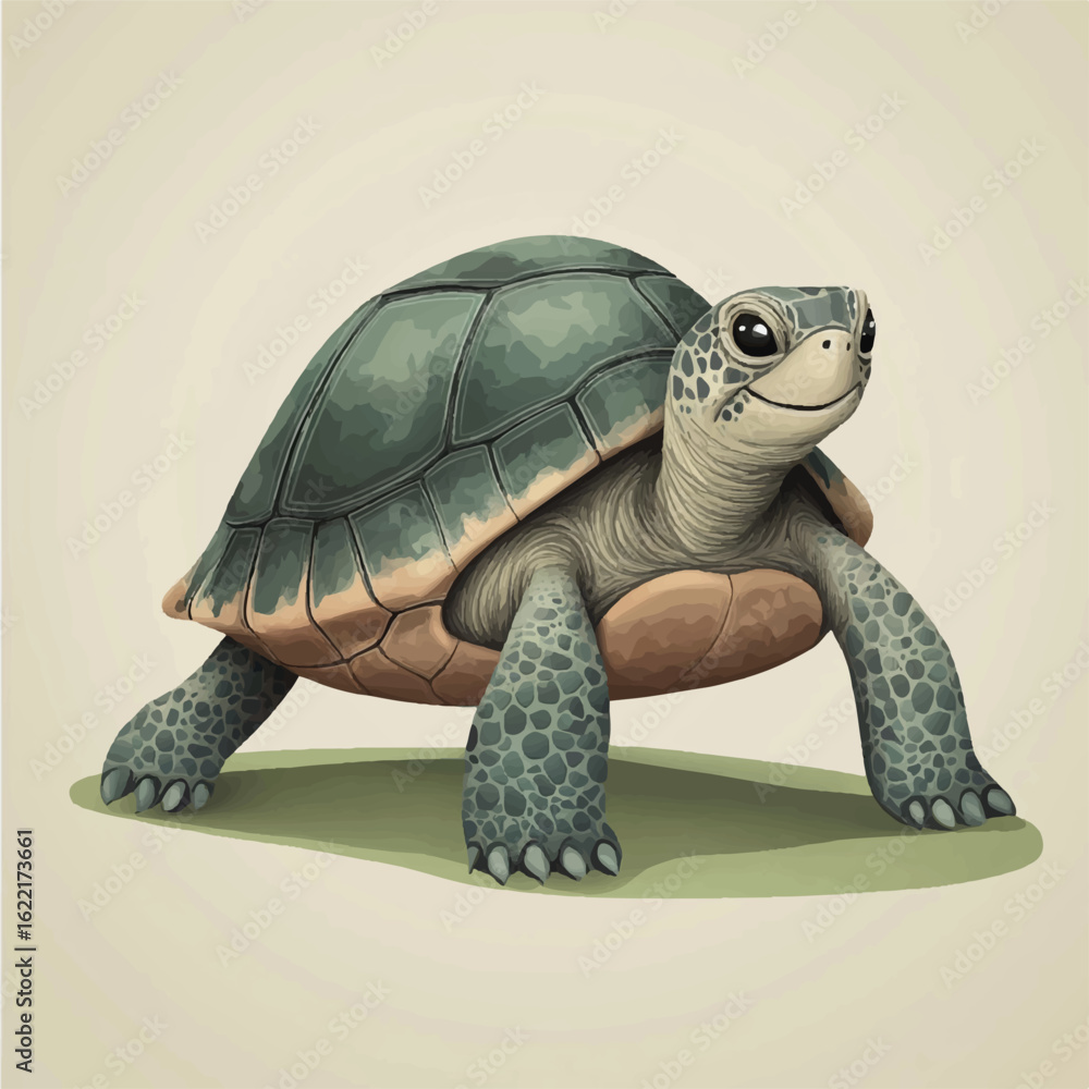 Obraz premium a turtle with a tiny smile