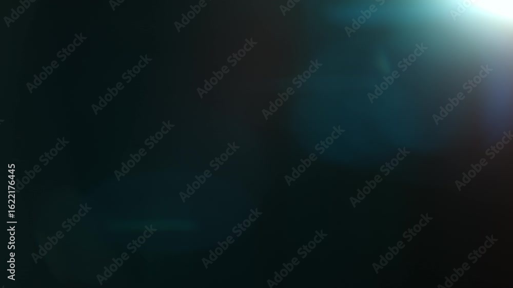 Real Shooted Cinematic Lens Flare Overlay on Black Background at 1000fps Slow Motion.