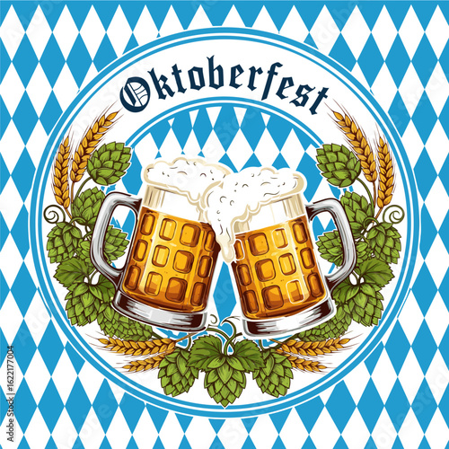 Oktoberfest Colorful Element Vector 