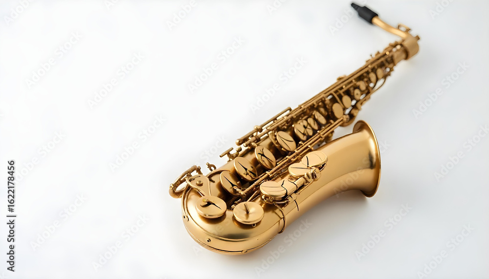 Obraz premium saxophone isolated on white background 