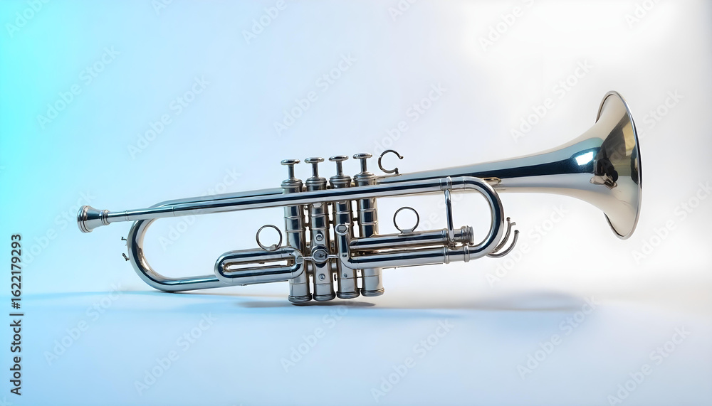 Obraz premium trumpet isolated on white background