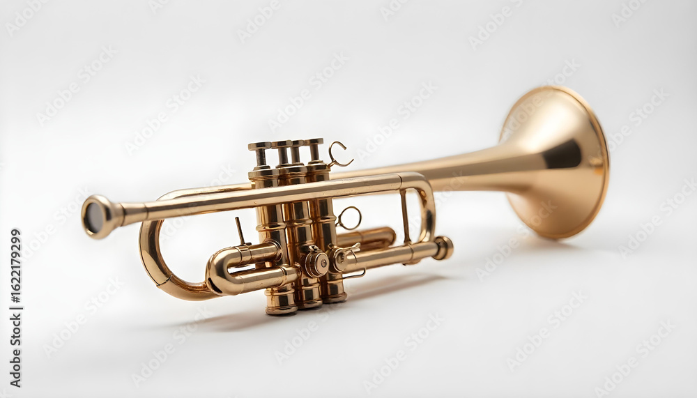 Obraz premium trumpet isolated on white background
