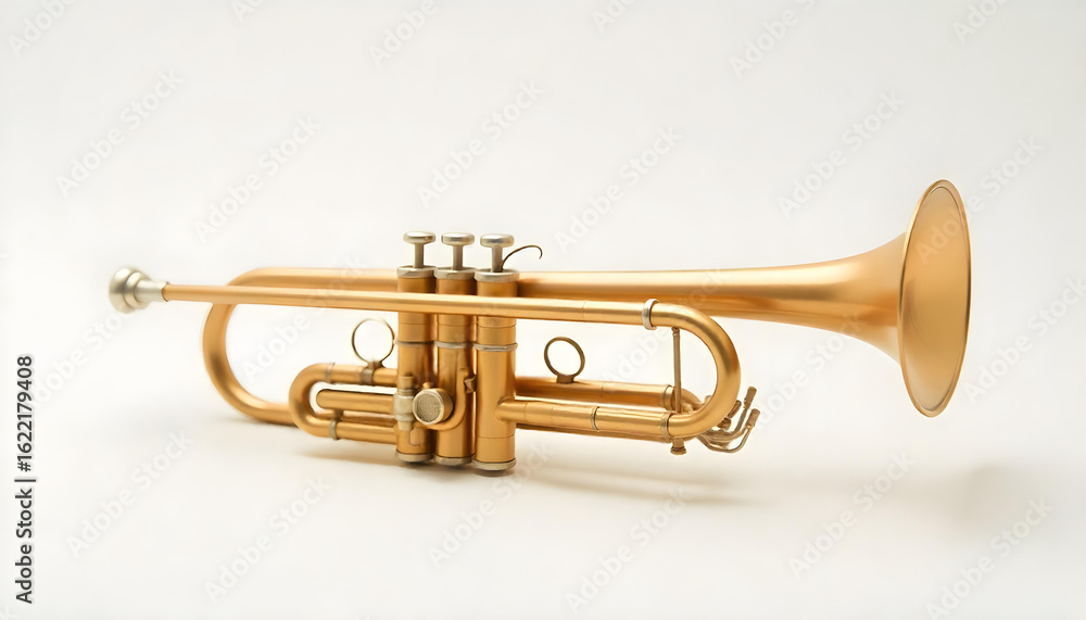 Obraz premium trumpet isolated on white background