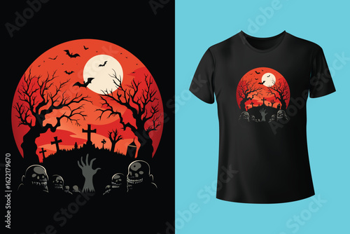 Halloween day t-shirt design