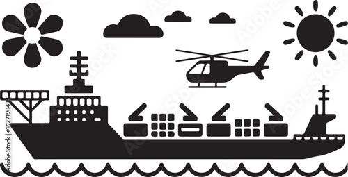 Shipping Vessel Icon Set