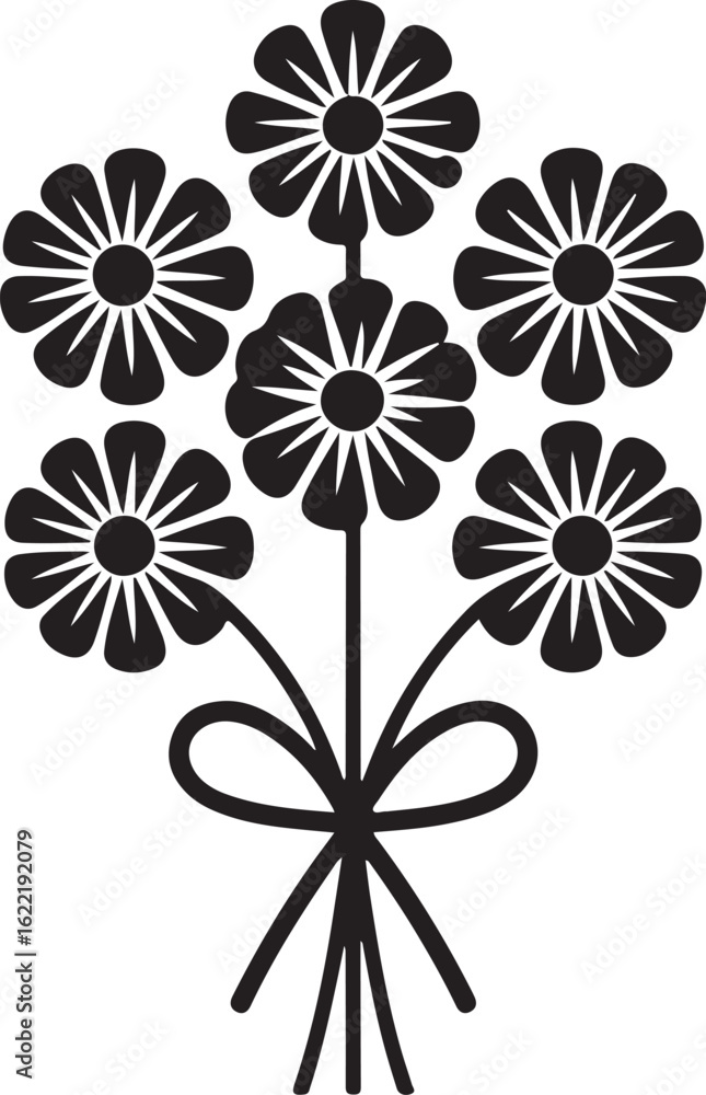 Fototapeta premium Flower bouquet icon