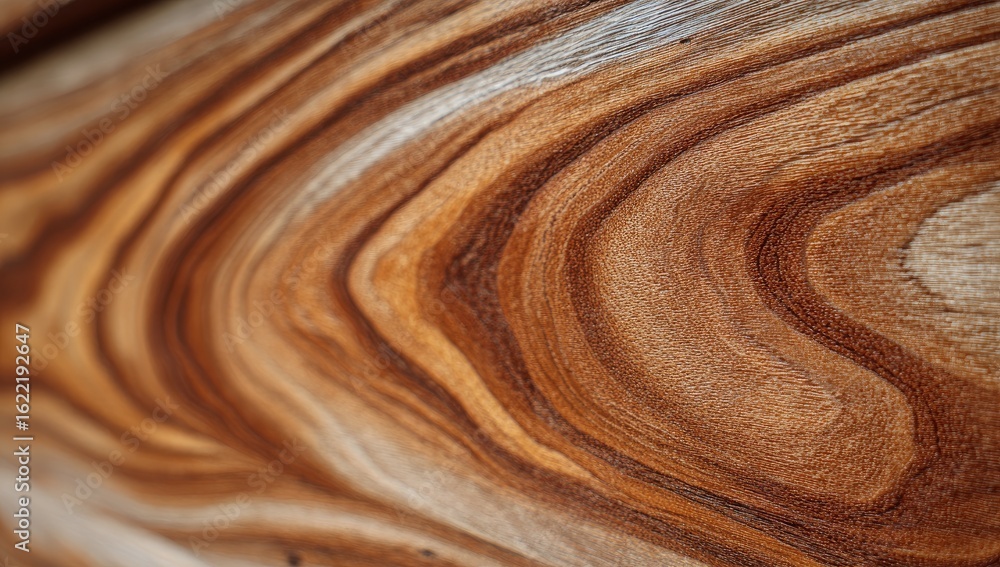 Fototapeta premium Close-up of wood grain with swirling patterns