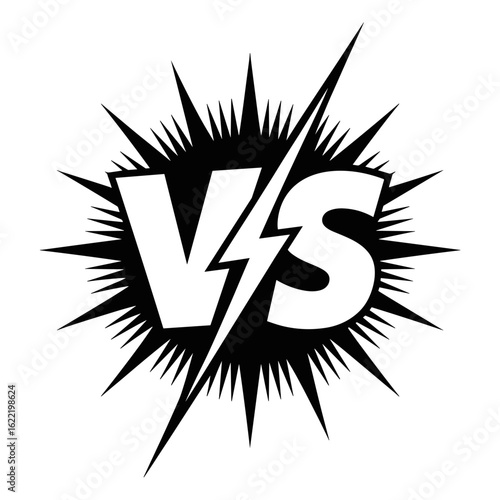 Versus Symbol Graphic Design for Action-Packed Events