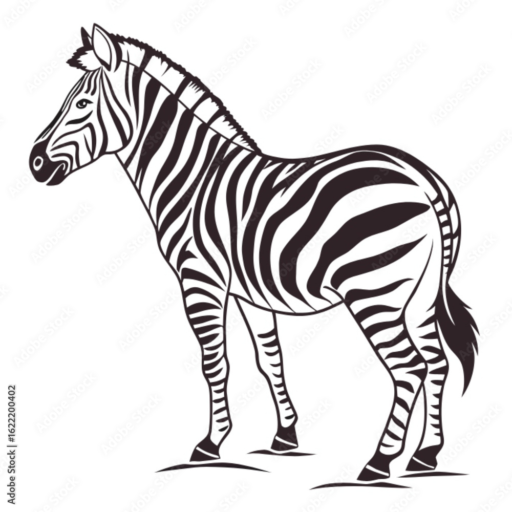 Fototapeta premium zebra vector illustration