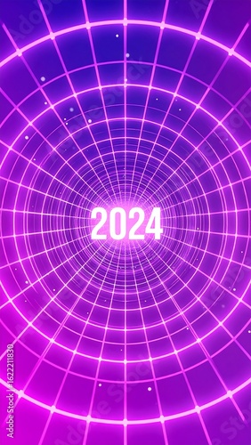 Futuristic 2024 background