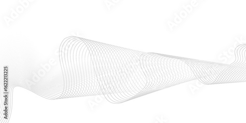 Abstract vector background with black wavy lines.