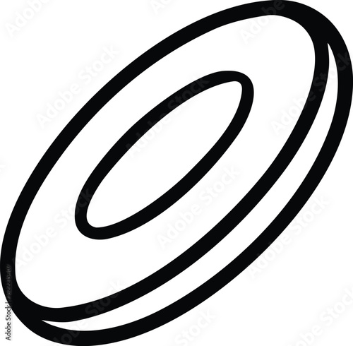 frisbee icon vector