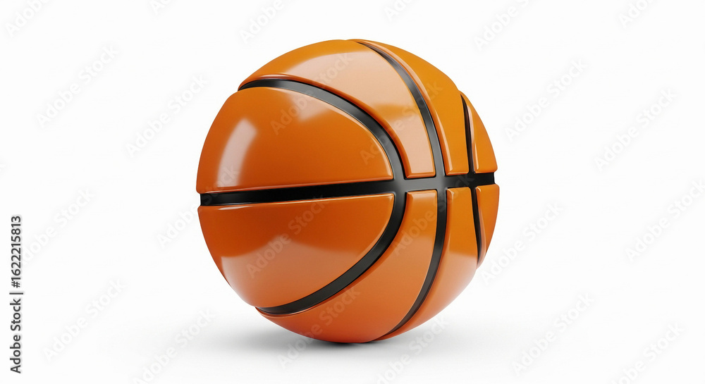 Fototapeta premium basketball ball isolated on white