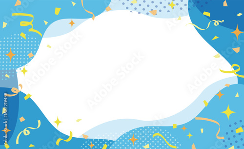 パーティー紙吹雪フレーム素材