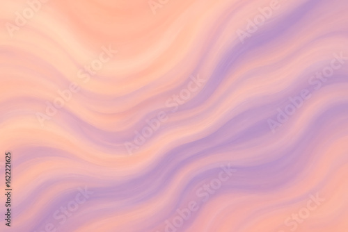 Soft pastel swirls of peach and lavender abstract background