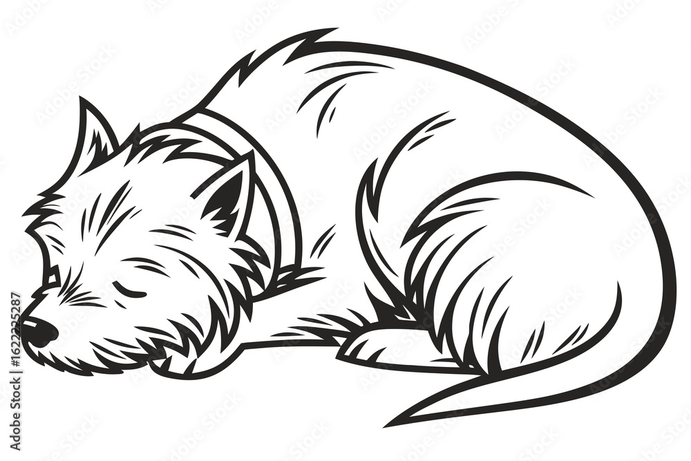 Obraz premium vector image of a dog