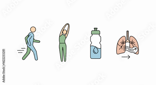Medical Exercise Hydration Breathing Relief