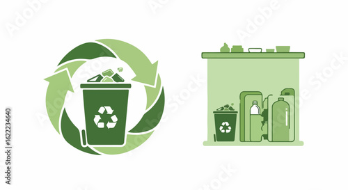 Natural Leaf Icon for Eco Friendly Products