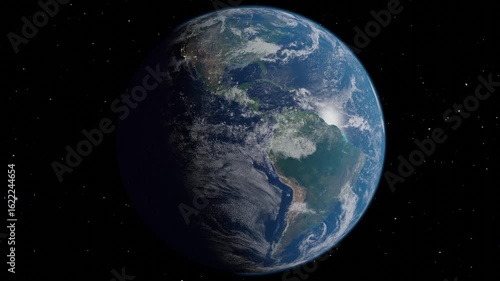 Planet Earth spectacular view from space 4K
