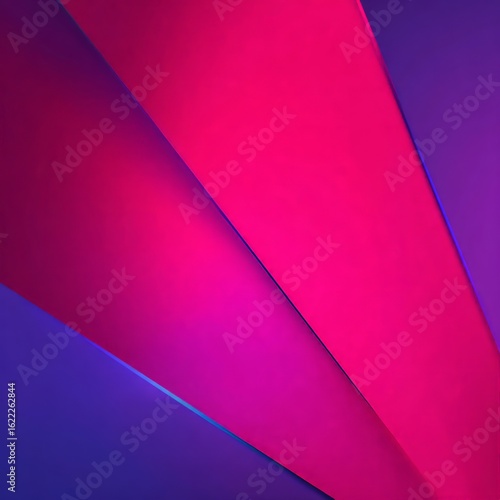 Abstract Geometric Design With Pink Purple And Blue Gradient Layers