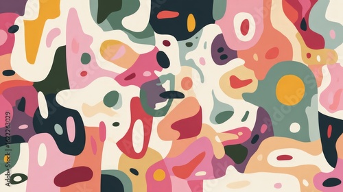 Abstract Colorful Pattern Design Background