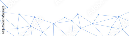 Abstract Low Polyline Footer