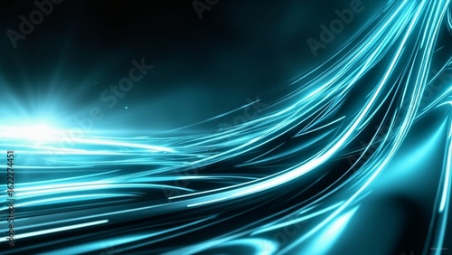 Elegant 3D abstract background with flowing wave curves in blue and purple tones, smooth gradients, soft glow, and futuristic reflections. Perfect for tech wallpaper, UI design, or digital branding.
