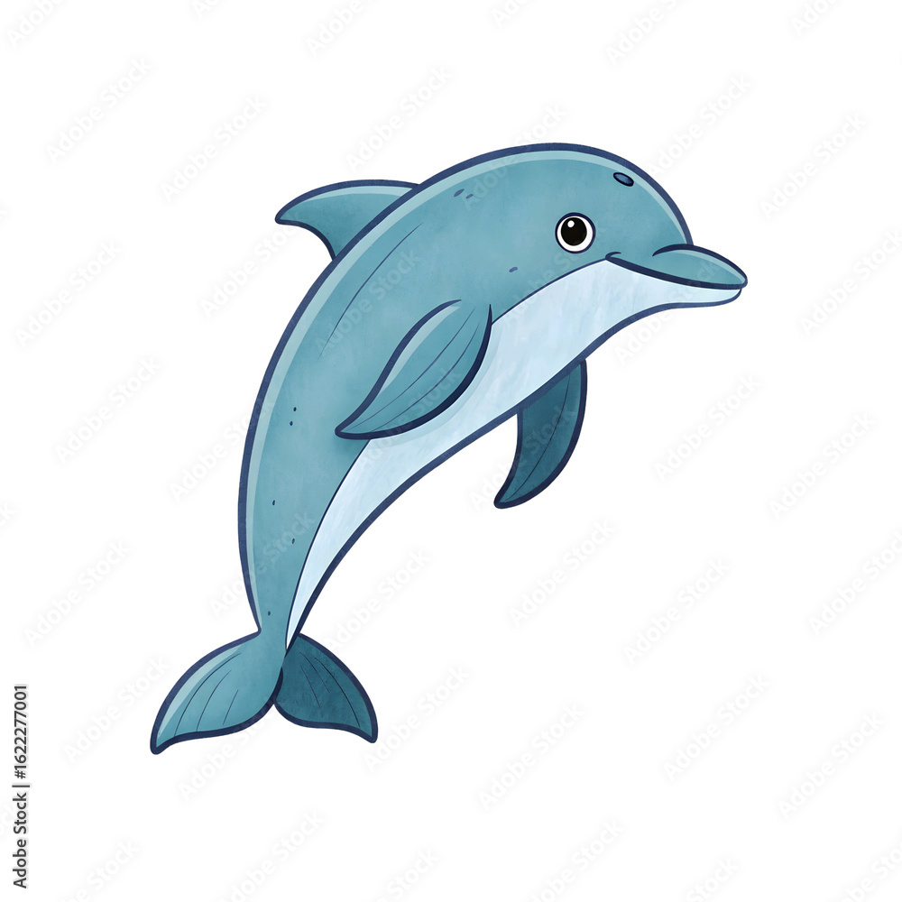 Fototapeta premium dolphin icon isolated on transparent background 
