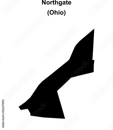 Northgate (Ohio) blank outline map