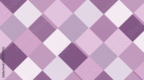 Subtle lavender and lilac diamonds creating a sophisticated textural canvas