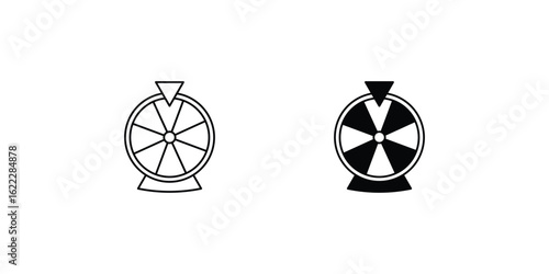 lottery set icon with white background vector stock illustration