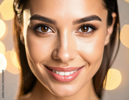 Catchlight Emphasized Eye Contact Smile Background