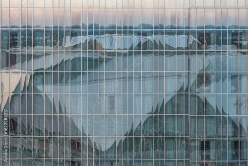 Reflection of the Mercedes-Benz Building in Downtown Atlanta, Ge
